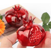 1pc Pomegranate Vase Glass Home Decor Vase Fruit Vase Room Decor Creative Decor Fruit Home Decoration Flower Vase