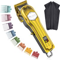 Surker 2025 Gold Trimmer for Men Barber Shop Hair Clipper Razor Beard Haircut Machine Electric Shaver Cutting Machine USB K7S