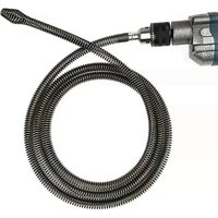 3M Spring Sewer Dredging Tool Drain Cleaner Snake Clog Remover with Drill Adapter for Pipe & Hose