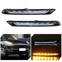 LED DRL For Porsche Macan 95B Base S Turbo GTS 2.0T 3.0T 2014-2017 Daytime Running Light Turn Signal Headlights 12V 95B941181A