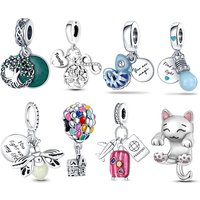 Charm Plata 925 Kitten & Tree Of Life Charms Beads Fits Original Charms Silver Bracelet DIY Fine Jewelry For Women Gift 2026 HOT