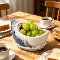 Ceramic Fruit Bowl Storage Organizer Multifunctional Decorative Tray for Kitchen Counter