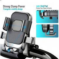 AliExpress NONE Motorcycle Bicycle Handlebar Phone Holder Auto Quick Lock Fast Installation Compatible With iPhone Samsung All Smartphones