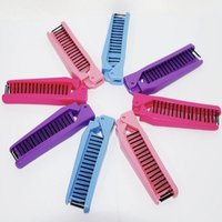 1Pc Travel Folding Combs Brush Antistatic Styling Massage Comb Professional Hair Styling Tool Special for Real Hair Wig Portable