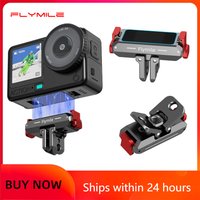Flymile Action 6 Quick Release Base Metal Foldable Magnetic Adapter Mount Extension Bracket for DJI Action 6/Nano Accessories