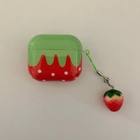 Cute Exquisite Red Strawberry White Polka Dot For Apple AirPods 4 3 2 1 Headphone Protective Case For AirPods Pro 2 1 Accessory