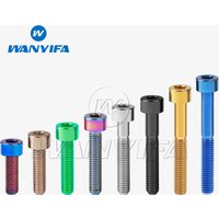 Wanyifa Titanium Bolt M5 x 10 12 16 18 20 23 25 30 35 40 45 50 55 60mm Allen Key Square Head Screw for Bicycle Stem Seatpost