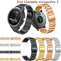 22 20mm Stainless steel Strap for Garmin Vivoactive 3 4 Vivoactive 3 HR/Forerunner 645 158 245 165 255 265 venu 2 plusbracelet