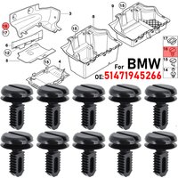 10X Trunk Lid Dash Battery Cover Shield Boot Lining Trim Clips 51471945266 For BMW E30 E91 E93 M3 E36 E46 E60 X3 E60 M5 E32 E83