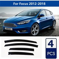 AIBAP High-Quality 4pcs 1.8mm Car Windows Visor For Focus 2012-2018 window visors rain guards rain guard Sun Rain Visors