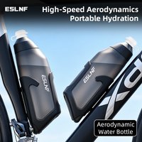 ESLNF 680ml Aerodynamic Bike Water Bottle Set Squeeze Drink Road Bike Frame Down Tube BPA Free Leak Proof Cycling Bottle
