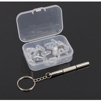 20Pcs/Set Silicone Glasses Nose Pad Airbag Soft Air Non-Slip Air Cushion Boles with Screws Screwdrivers Eyeglasses Accessories
