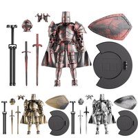 Action Robot Figure Full Body Robot Medieval Knight Figure Flexible joints Statue Movable with 360 Degree Rotating Head