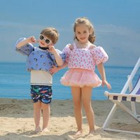 Vintage Kids Arm Floats Swimwear No Inflatable Buoyancy Arm Loop Foam Safety Swimming Training Buoyancy Vest Children