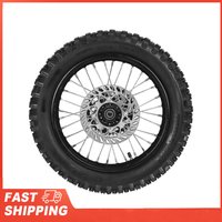 Rear Wheel Rim Tire Replacement 14in Easy Installation Dirt Bike Rear Wheel Tire Assembly Improved Traction for TSD 110 TD 125