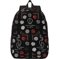 Custom T-Twentys One P-Pilots Rock Brand Logo Canvas Backpack for Women Men Water Resistant College School Bag Printing Bookbag