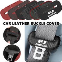 For Toyota PU Leather Car Seat Belt Buckle Clip Cover Protector Anti-Scratch Case FJ Cruiser FJ40 2006 2007 2012 2014 2016 2017