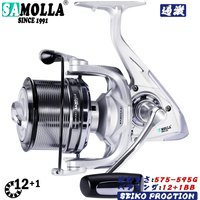 2022 Spinning Fishing Reel 12+1BB High Speed 4.6:1 25KG Max Drag Sea Boat Fish Coil Trolling Surf Big Metal Spoon Moulinet Peche
