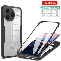 360 Full Cover Protection Case For Mi Poco POCO F8 F7 Pro Ultra F6 F5 Pro Shockproof Clear Cases For POCO F7 F6 F5