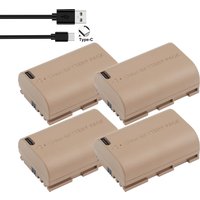 3200mAh LP-E6NH LP E6NH LP E6 LP-E6 Battery with Type-C Input For Canon R7, R5, R6, R, 5D IV/III/II, 6D, 6D II, 7D, 7D II, 60D,