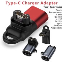 Type C Charger Adapter for Garmin Forerunner 265 965 Charging Converter for Fenix 7 7S 7X 6 6S 6X 5 5S 5X Plus Pro/ Venu 3 2S 2