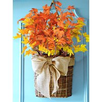 3PCS Artificial Maple Leaves Branches 40cm Fake Fall Leaves Stems Plants for Home Thanksgiving Halloween Table Decoration Autumn