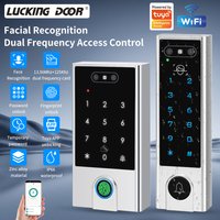 Contrôle d'accès étanche IP66 avec reconnaissance faciale, application Tuya, WIFI, ID+IC, mot de passe, empreinte digitale, double fréquence et WG 24 36