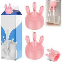 2025 Upgrade PP Cow Udder Milk Carton Cap 3D Printing Funny Pouring Milk Bottle Cap Reusable Boxed Milk Diverter JT422