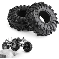 2/4Pcs 2.2 Inch Rubber Tyres Wheel Tires for 1/10 Rock Buggy RC Crawler Car Axial SCX10 90046 TRX4