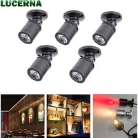5/6/7PCS LED Mini Spotlight USB5V Downlight with 7 Ports USB Hub Surface Mounted Down light For Model Display Counter Cabine