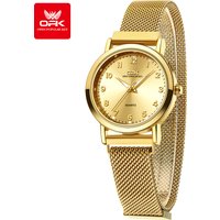 OPK 8115 Women's Watches Elegant Mesh Steel Strap Waterproof Quartz Wrist Watches for Woman Simple Fashion Original Ladies Watch