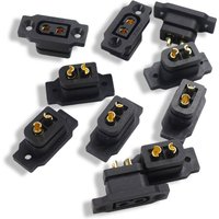 2/5/10/20pcs XT60E-F Battery Connector XT60E Female Plug Gold-plated XT60 Mountable Connector Black Socket for RC Model FPV