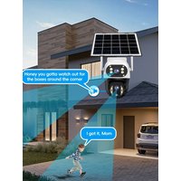 8MP 4K HD Solar 4G Camera 2 Lens 3 Screen PIR Motion Detection 10X Zoom Cameras Night Vision Solar Security Camera 4G Outdoor