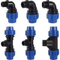 20/25/32mm to 1/2" 3/4" 1" Male PE Pipe Connector Adapter Elbow Tee Fittings Garden Agriculture Irrigation Pipe Fittings