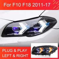 1 Pair LED Headlight Assembly for BMW 5 Series F10 F18 2011- 2017 LED Headlights Plug and Play with Full LED Upgrade Head Lamps