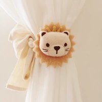 2025 New Minimalist Cartoon Animal Curtain Tiebacks, Punch-Free Adjustable Straps, Cross-border Hot Sale, Cute Decor for Windows