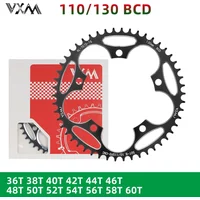 VXM 110 130 BCD Chainring 36T 38T 40T 42T 46T 50T Narrow Wide Star Road Bike Crown 5 Bolts Front Star for Folding Bicycle