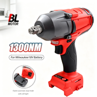 Klucz udarowy akumulatorowy 1300 Nm do akumulatorów Milwaukee 18V, duży moment obrotowy, bezszczotkowy, do naprawy samochodów i ciężarówek, elektronarzędzia.