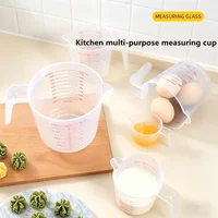 250/500/1000ML Easuring Cup Silicone Measuring Cups and Spoons Plastic Jug Digital Kitchen Scale Baking Tools Timer Accessories