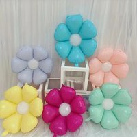 6Pcs/Set Candy Color Daisy Balloon SunFlower Foil Balloons Photo Props Wedding Birthday Party Decorations