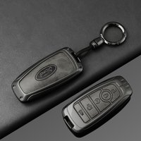 Zinc Alloy Leather Car Remote Key Case Cover For Ford Fusion Mustang Expedition F-450 F-350F150 Edge Explorer Mondeo Mk5 Focus