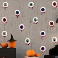 5x Durable Terrifying Eyeball Window Sticker For Halloween Party Halloween Scary Eyes Stickers
