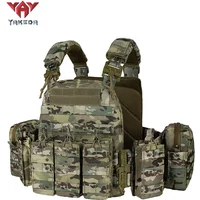 YAKEDA Plate Carrier Vest Quick Release 1000D Nylon Molle Magazine Pouches Hunting Chaleco Tactical Vest