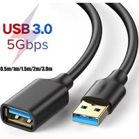 USB Extension Cable USB 3.0 2.0 Extender Cord for Smart TV SSD Xbox One Laptop PC Fast Speed USB 3.0 Cable Extension 1m 2m 3.0m