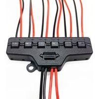 3Pc Railway Train Port Sharing Box 3/6 Distribution Port Hub for SMD LED Model Miniature Lighting System DC Lamp Scene Landscape
