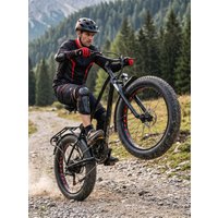 Elektrofahrrad CMACEWHEEL KS26 48V18AH Akku City E-Bike 26*4.0 Fat Tire Elektrofahrrad mit Scheibenbremse, E-Bike für Erwachsene E-Mountainbike