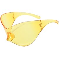 AliExpress NONE Fashion Oversized Punk Goggle Futuristic Sunglasses Shades for Men Women Y2K Sunglasses Wrap Around