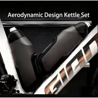 Bicycle 600ml Aerodynamic Water Bottle Bracket Set Bike Water Bottle MTB Road Bike Frame Down Tube Riding Water Kettle