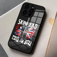 SKINHEAD A WAY OF LIFE Phone Case For IPhone 17 Pro Max 16 15 14 Pro Max 13 11 X Xs Xr 8 7Plus Glass Cover