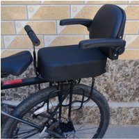AliExpress NONE Bicycle rear seat with backrest mountain bike manned folding cushion thickened super soft cushion